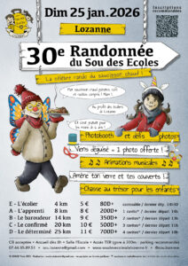 Affiche de la 30ème édition de la rando.